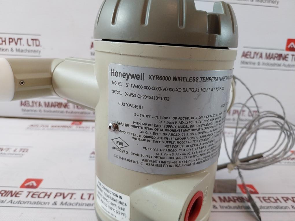 Honeywell Xyr6000 Wireless Temperature/Discrete Input Transmitter Rev A 24V Dc