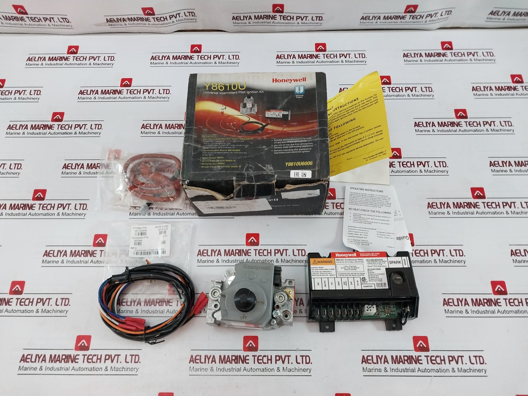 Honeywell Y8610U6006 Retrofit Kit Rev A 50067439-001 24V 60Hz 3–5 Psi