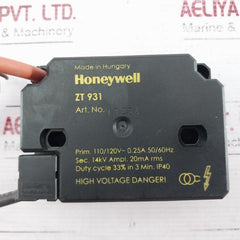 Honeywell Zt 931 Ignition Transformer Switch 14Kv 110/120V 0.25A 50/60Hz