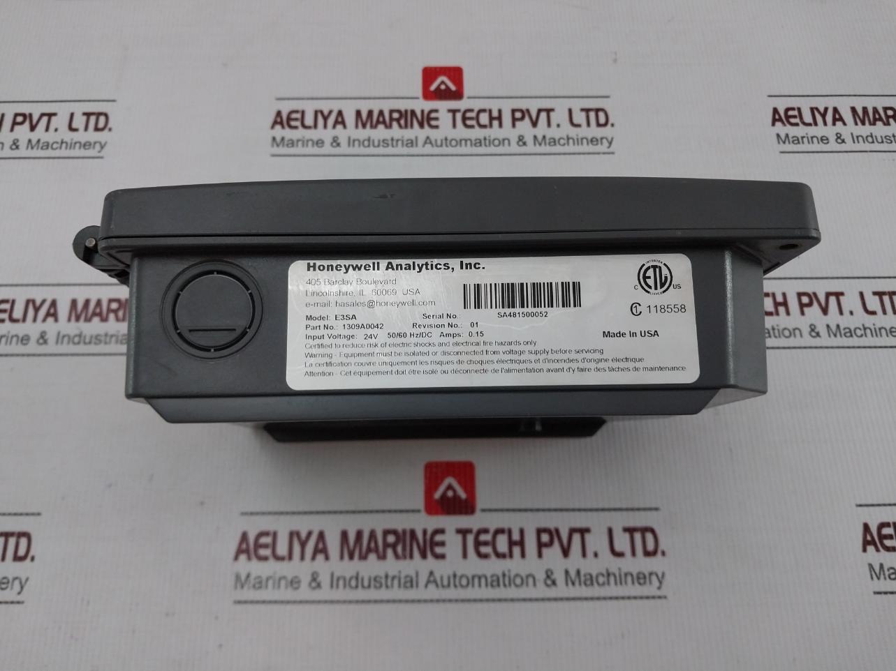 Honeywell E3Sa Gas Detector 1309A0042 Rev 01 24V Dc 50-60Hz