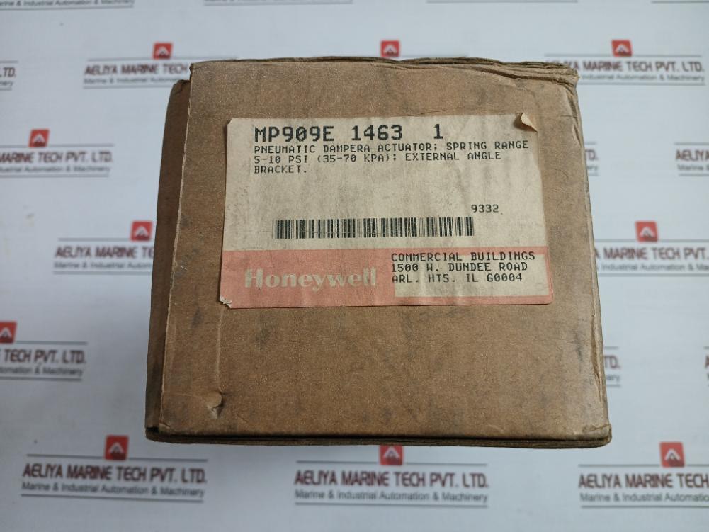 Honeywell Mp909E 1463 Pneumatic Damper Actuator 5-10 Psi