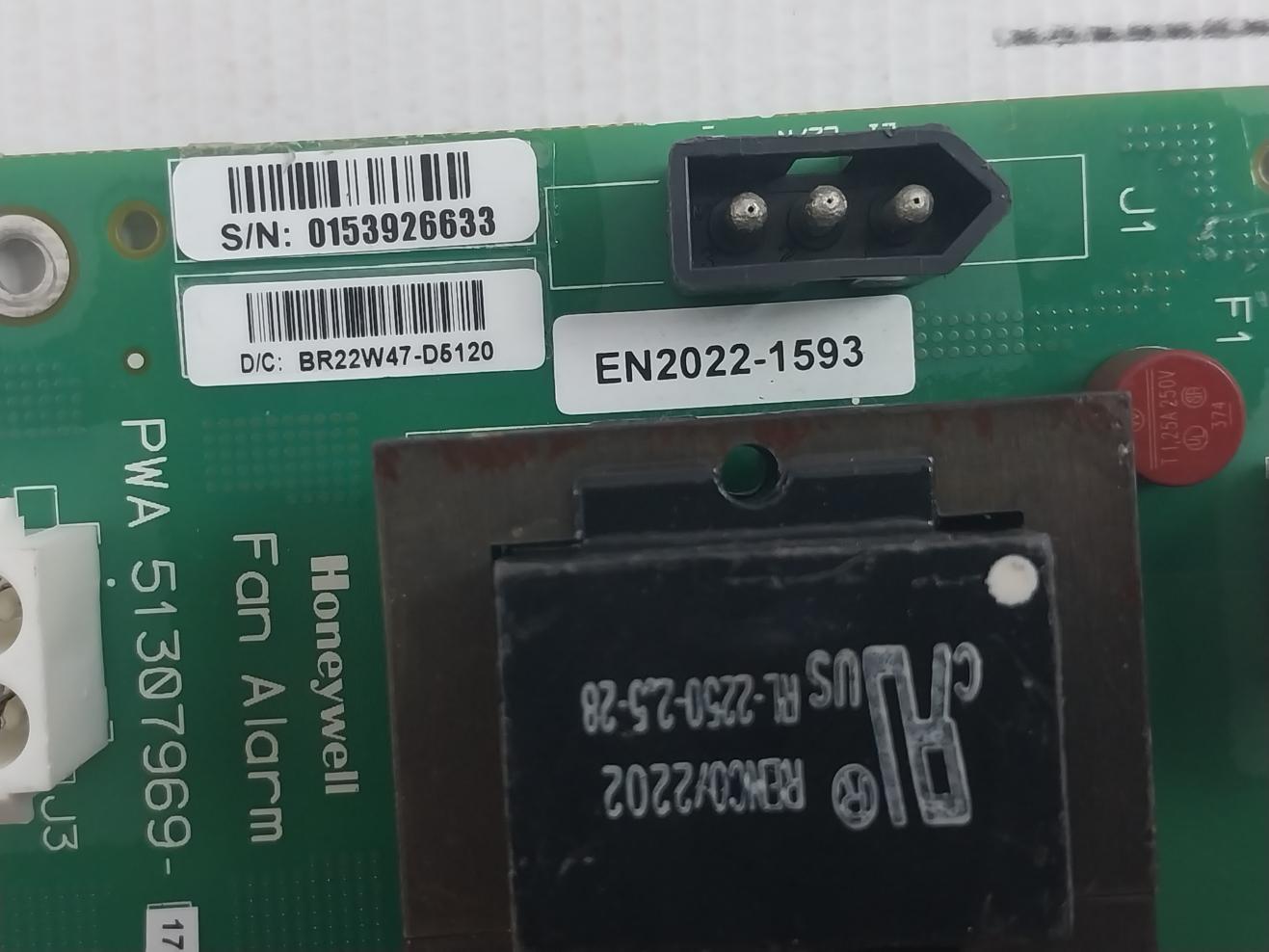 Honeywell Pwa 51307969-176 Fan Alarm Pcb Assembly Rev C