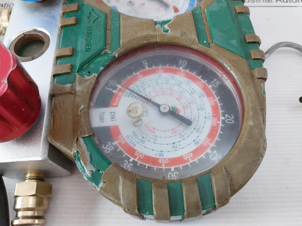 Hongsen Hs-18 Manifold Pressure Gauge -30 To 550 Psi R404A