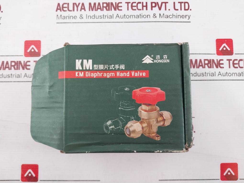 Hongsen Km-1/2 Sae Diaphragm 2-point Welding Port Manual Valve J707-13