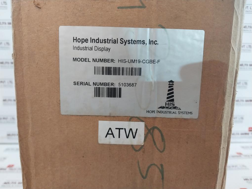 Hope His-um19-cgbe-f 19” Universal Mount Industrial Monitor Display 110043085