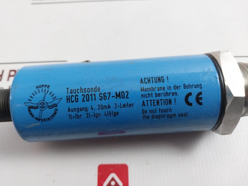 Hoppe Hcg 2011 S67/Gw Pressure Transducer 4-20Ma