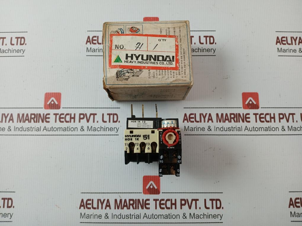 Hor 1K 12 Thermal Overcurrent Relay 0.5A 660V Hyundai