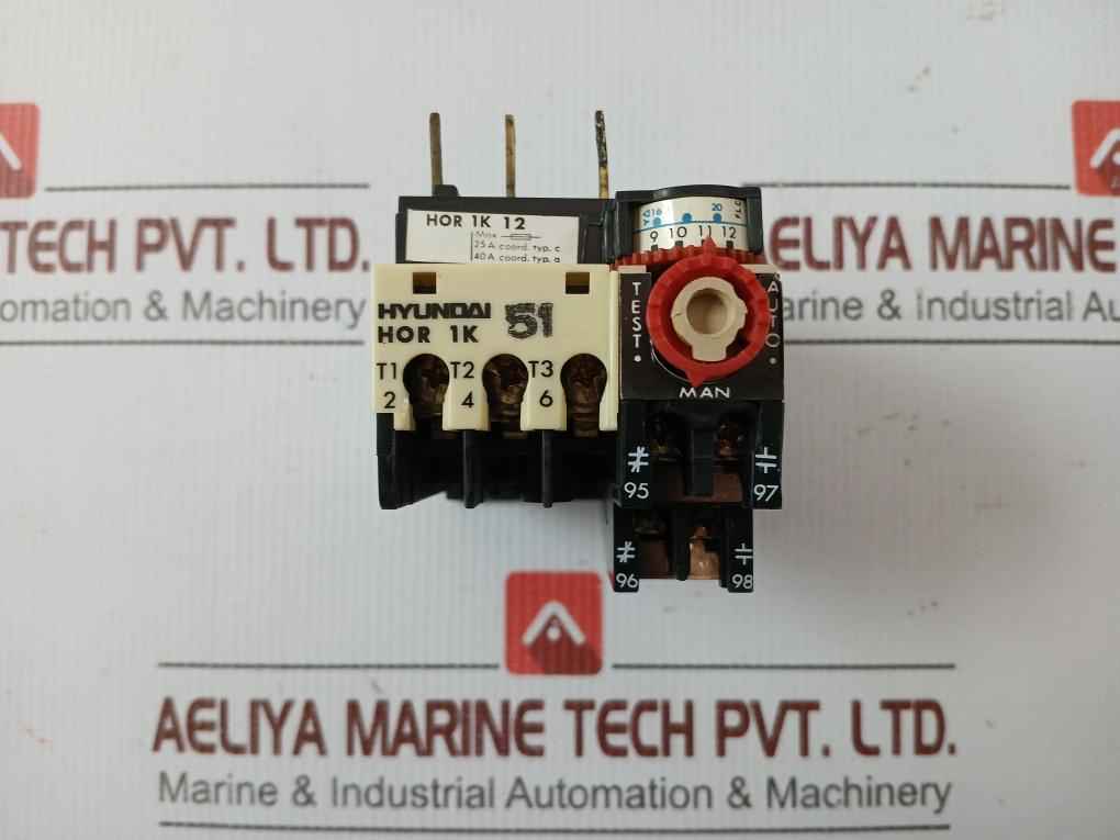 Hor 1K 12 Thermal Overcurrent Relay 0.5A 660V Hyundai