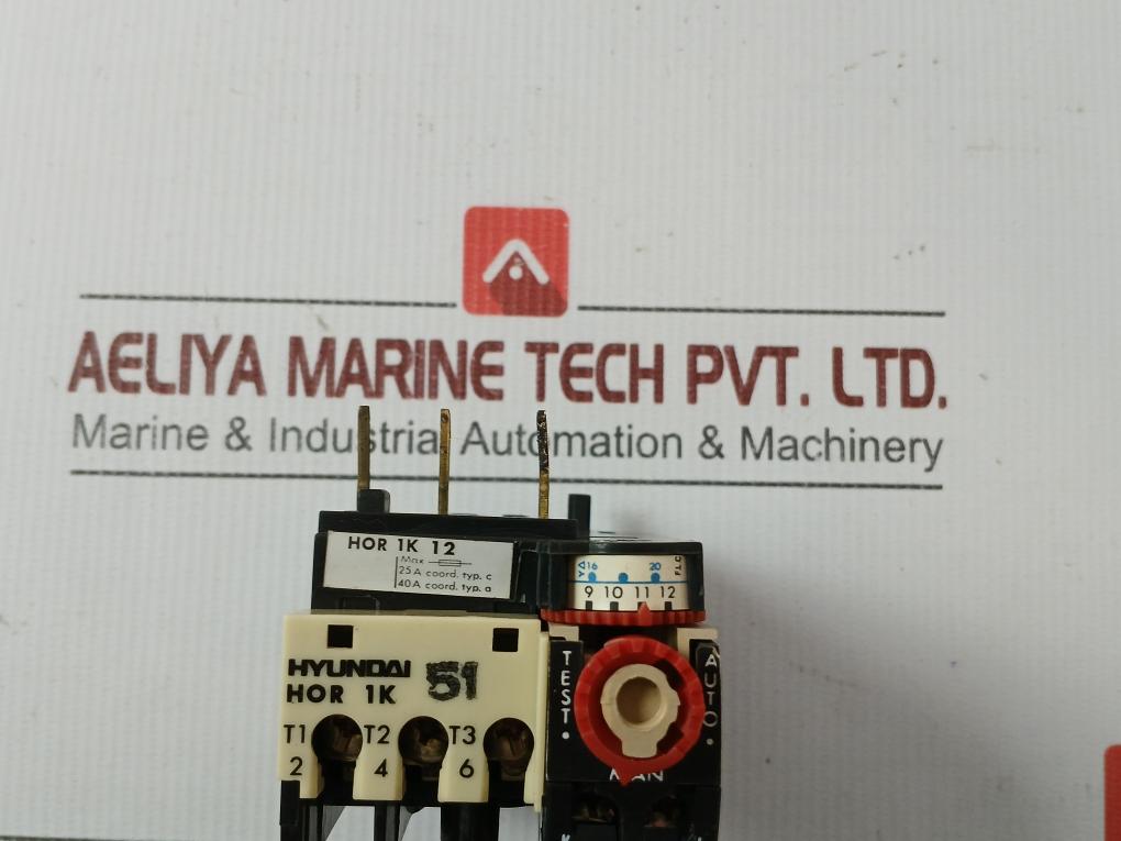 Hor 1K 12 Thermal Overcurrent Relay 0.5A 660V Hyundai