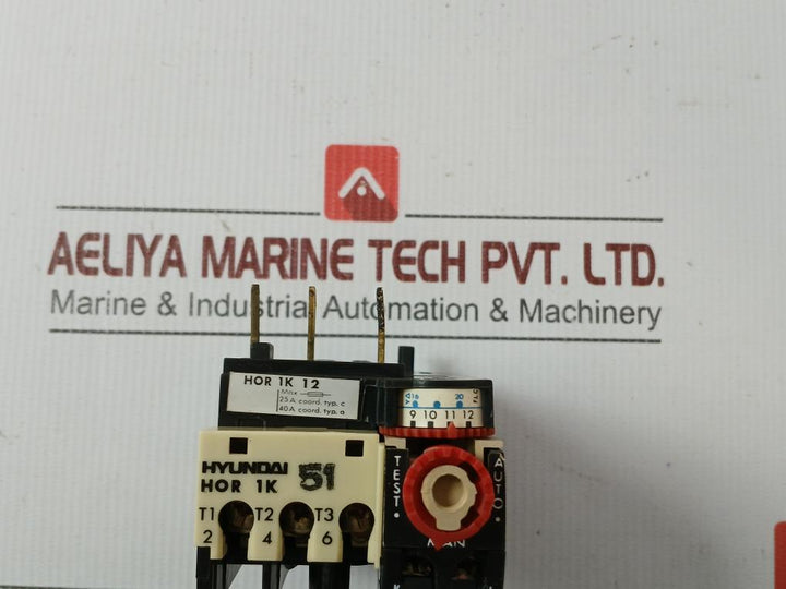 Hor 1K 12 Thermal Overcurrent Relay 0.5A 660V Hyundai