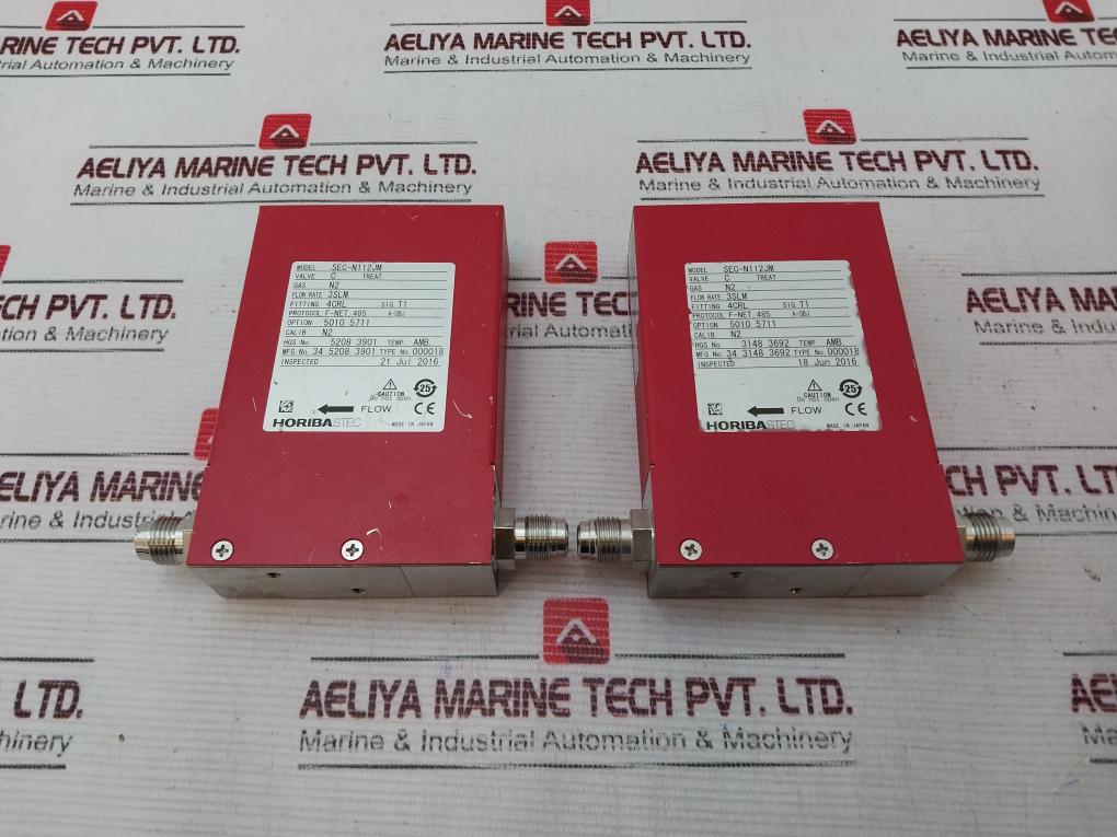 Horiba Stec N100 Sec-n112Jm Mass Flow Device, Valve C Treat, N2, 4Crl