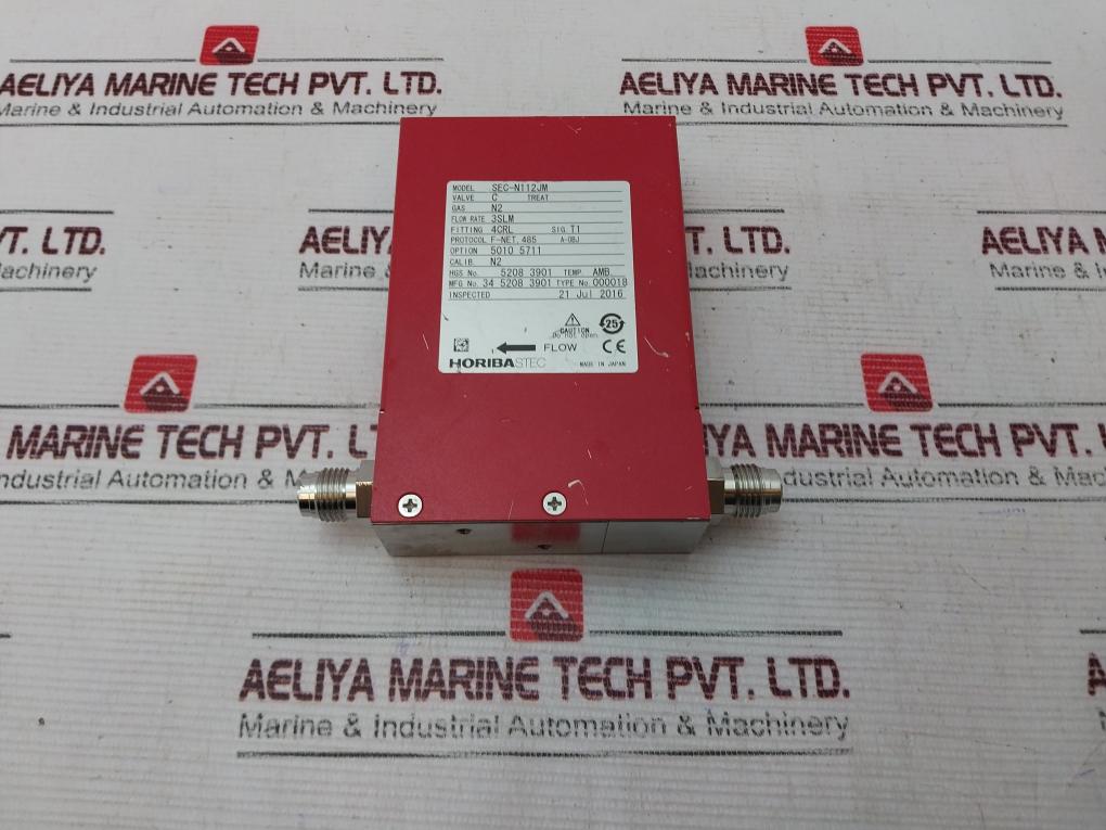 Horiba Stec N100 Sec-n112Jm Mass Flow Device, Valve C Treat, N2, 4Crl