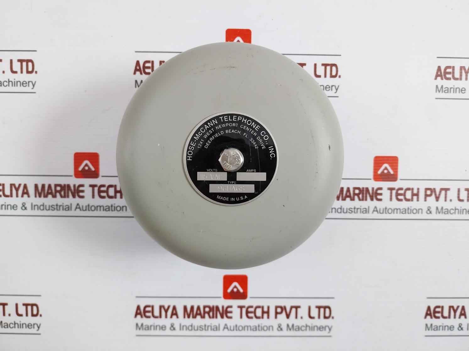 Hose-mccann 96Ua6S Signal Industrial Signaling Bell 115 Vac