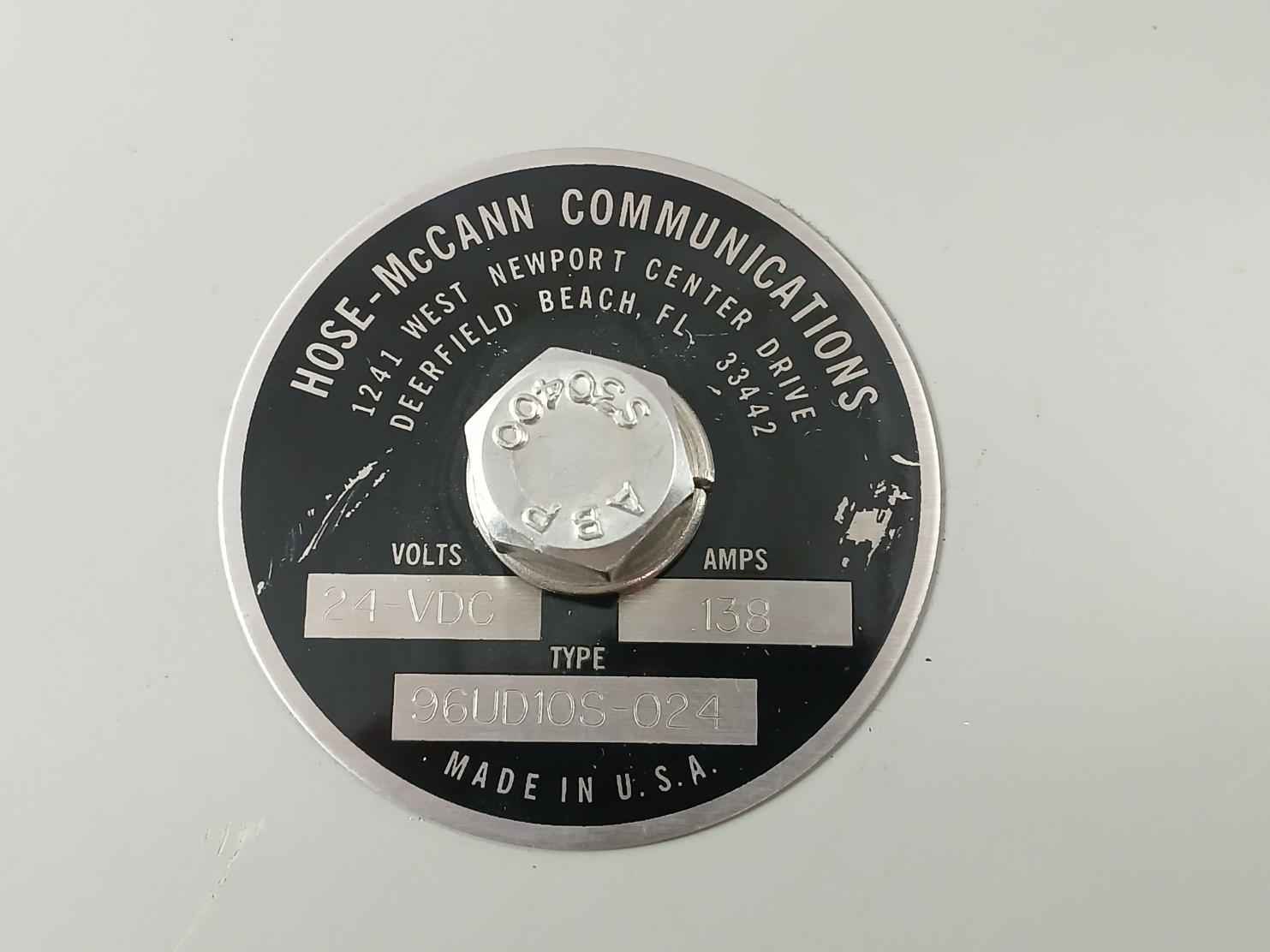 Hose-mccann 96Ud10S-024 Watertight General Alarm 24-vdc 138 A