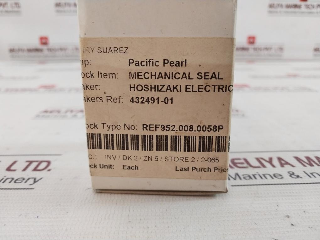 Hoshizaki 432491-01 Mechanical Seal Hk9A-ms (22)