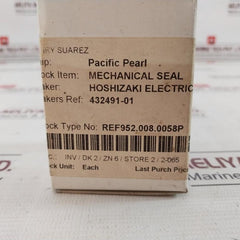 Hoshizaki 432491-01 Mechanical Seal Hk9A-ms (22)