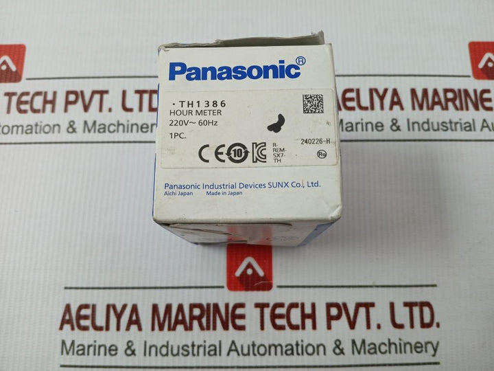 Hour Meter 220V 60Hz Panasonic Th1386