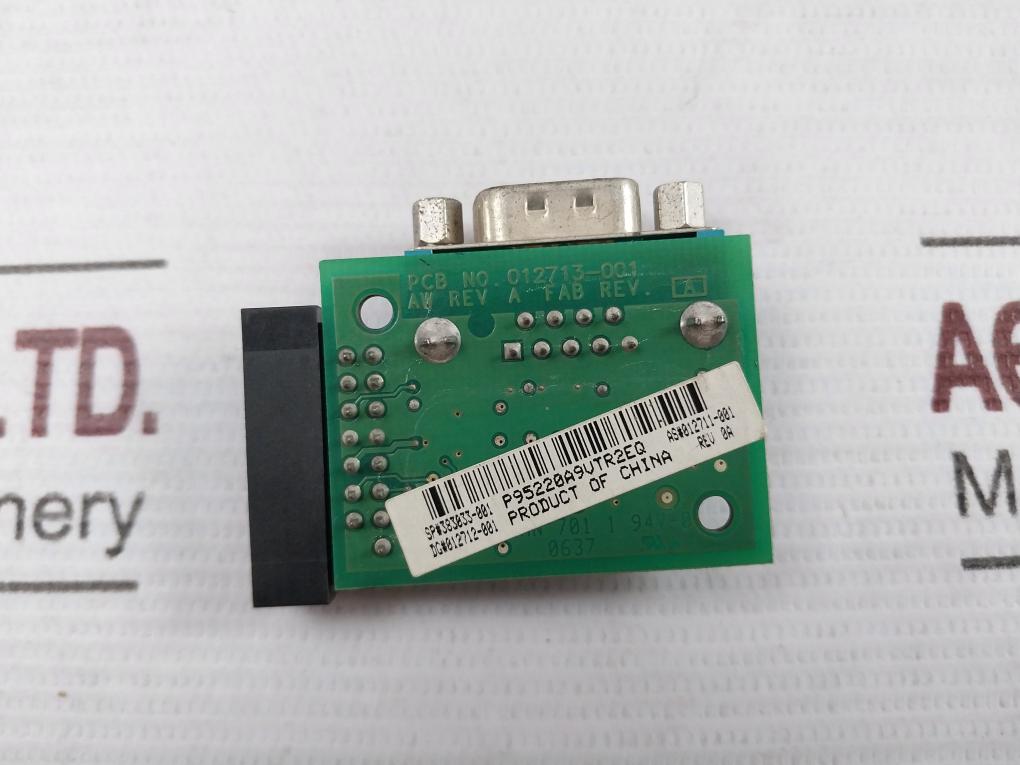 Hp 012713-001Std Bracket Serial Port W/ Ribbon Cable Assy Rev A,0A 105˚C 300V