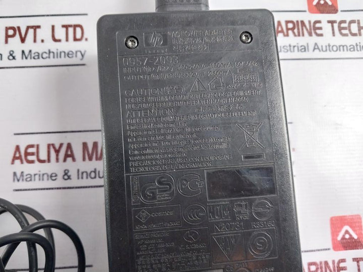 Hp 0957-2093 Ac Power Adapter 100-240V~ 1800Ma 50/60Hz +32V--- 2500Ma