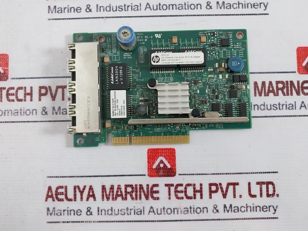 Hp 331flr Ethernet Adapter 1gb 4-port Printed Circuit Board Module