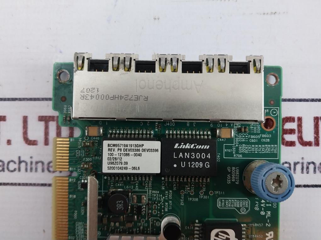 Hp 331flr Ethernet Adapter 1gb 4-port Printed Circuit Board Module