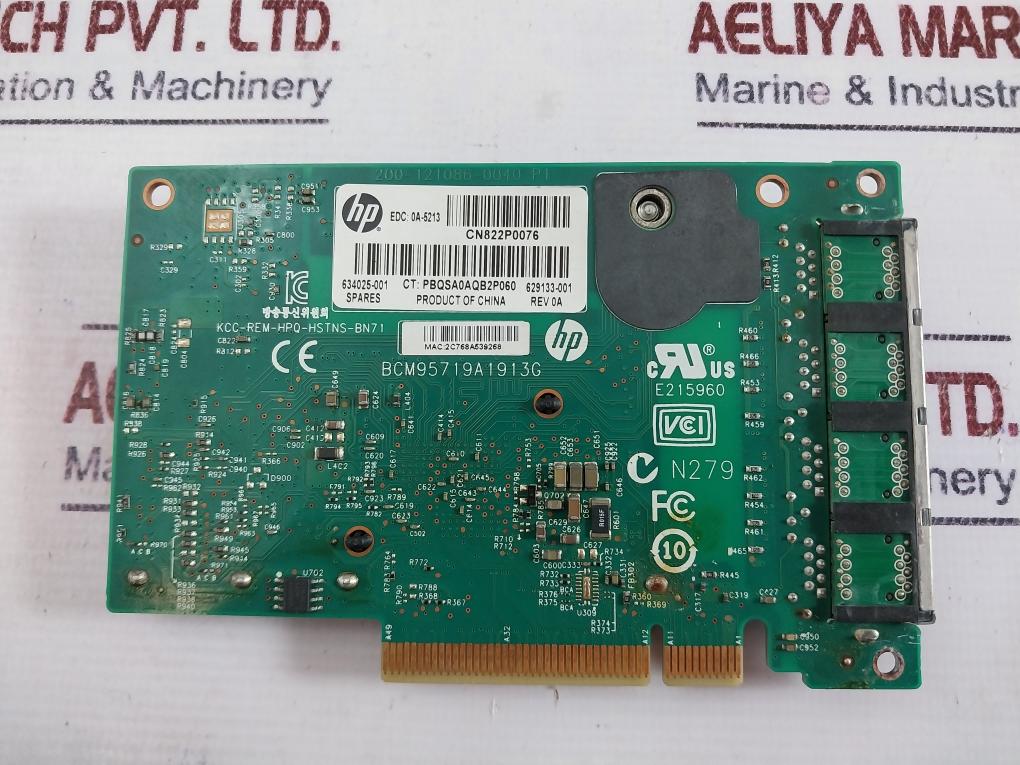 Hp 331flr Ethernet Adapter 1gb 4-port Printed Circuit Board Module