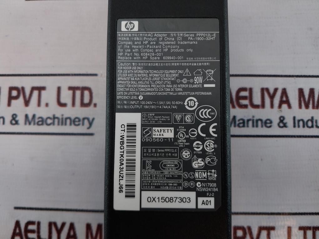 Hp 608428-001 Dc Power Supply Series Ppp012L-e