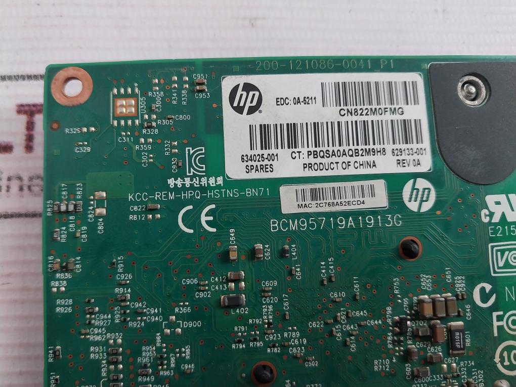 Hp 634025-001 4 Port Ethernet Adapter Rev 0A