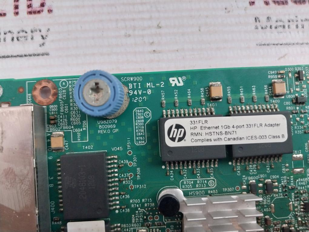 Hp 634025-001 4 Port Ethernet Adapter Rev 0A