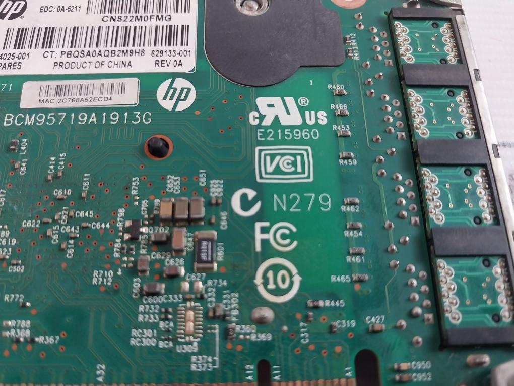 Hp 634025-001 4 Port Ethernet Adapter Rev 0A