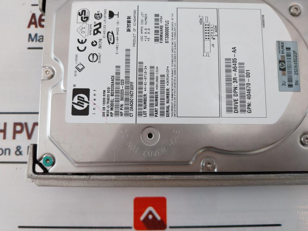 Hp Bd3008A4C6 Hard Drive 360205-023 300Gb 10000 Rpm