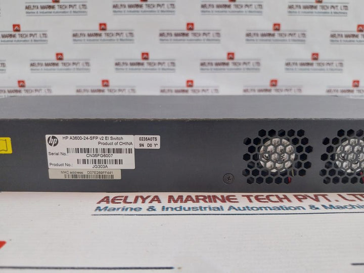 Hp Jg303A, A3600-24-sfp V2 Ethernet Switch 50/60Hz