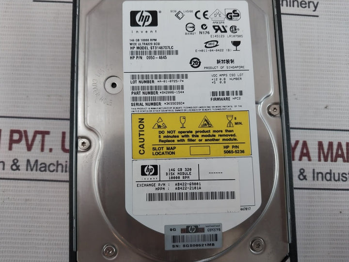 Hp Rx2620 Integrity Server Ab331A Rev.A 8A 100-127V- 50/60Hz Hpc2 10000Rpm