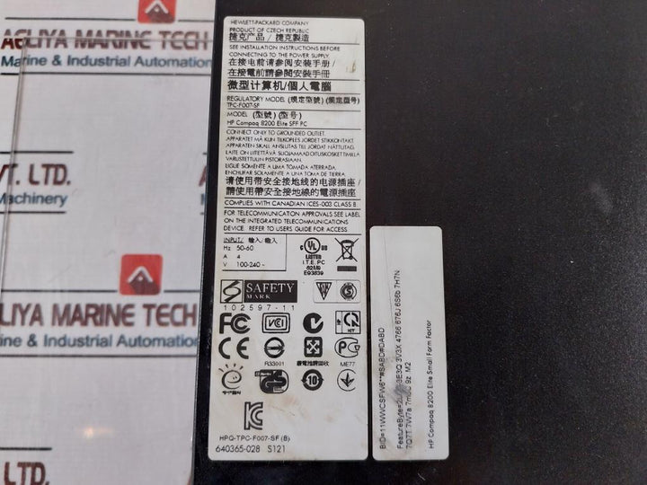 Hp Tpc-f007-sf Operation Station Cpu Compaq 8200