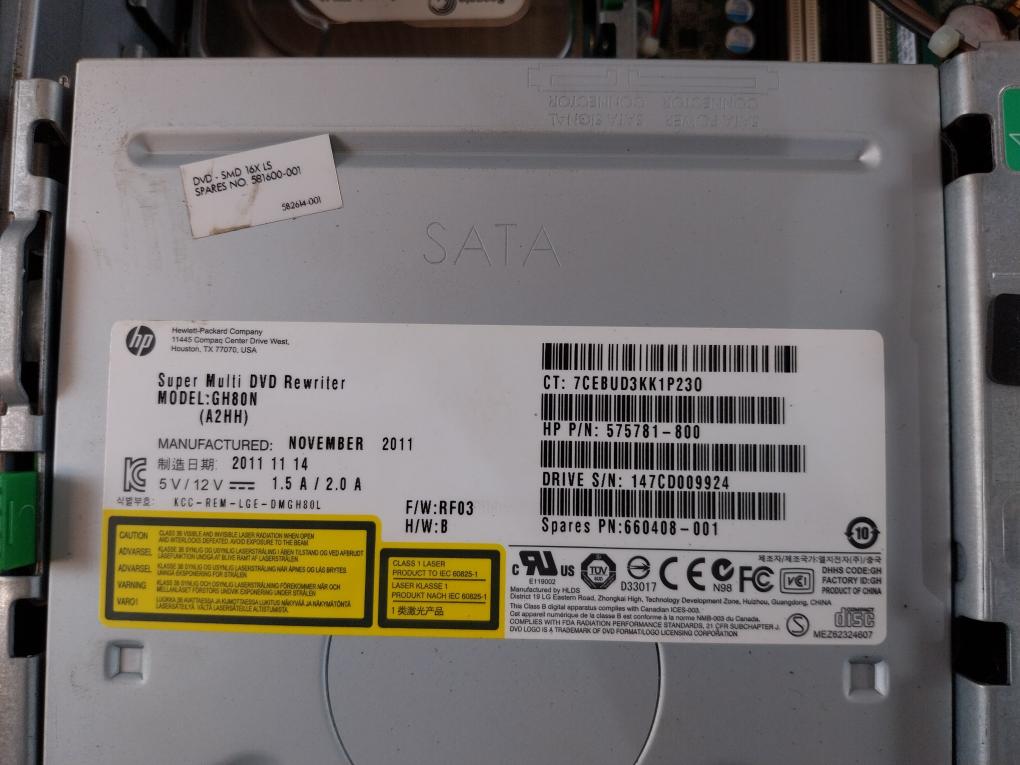 Hp Tpc-f007-sf Operation Station Cpu Compaq 8200