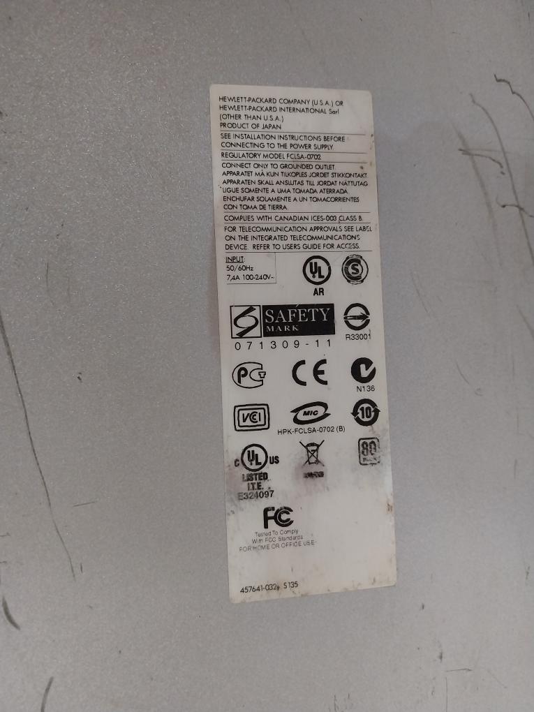 Hp Xw4600 Workstation Switching Power Supply