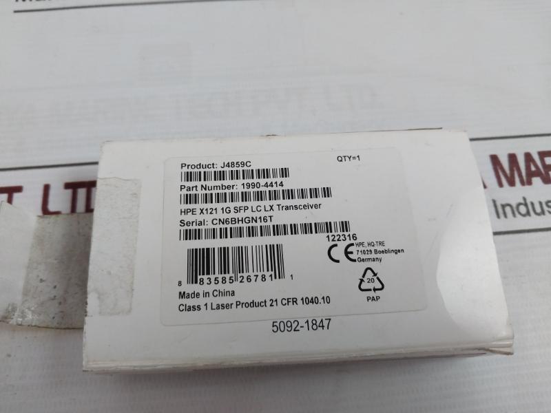 Hpe J4859C Transceiver 5200-0849 1990-4414 49115727457