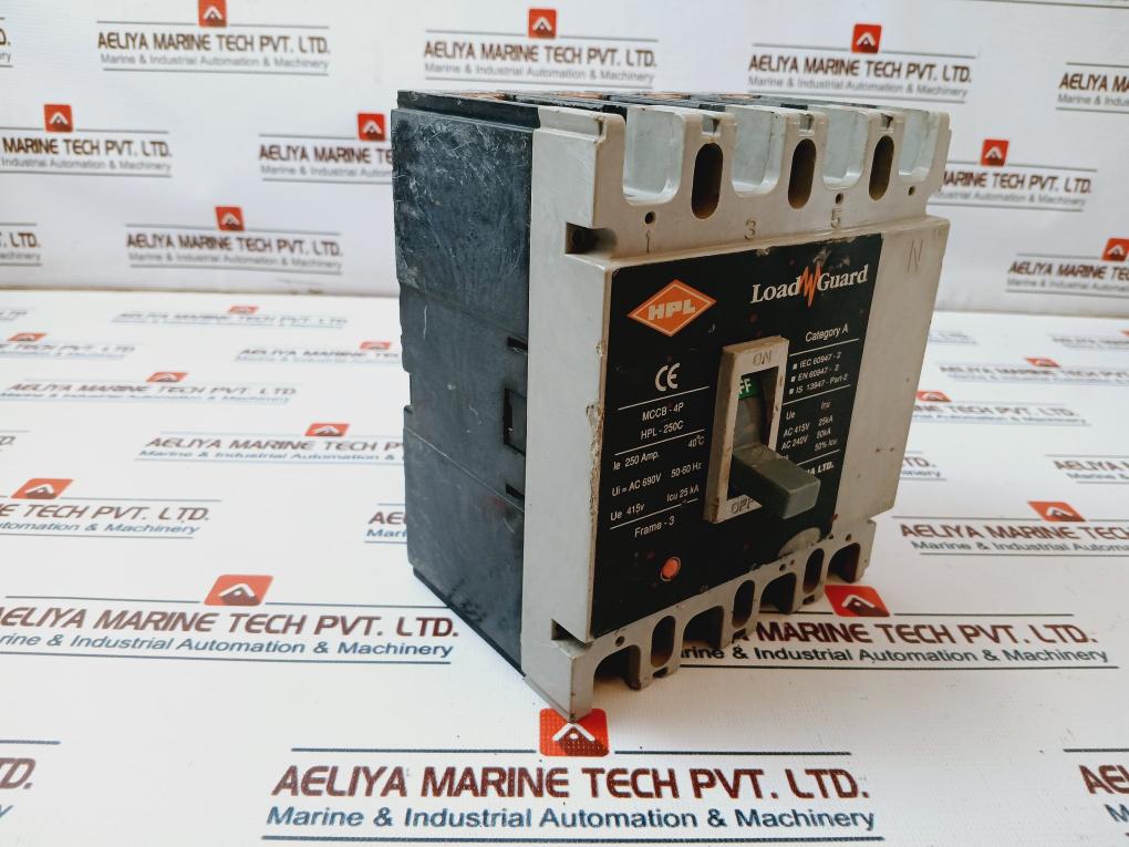 HPL HPL-250C Molded Case Circuit Breaker 4P 250Amp