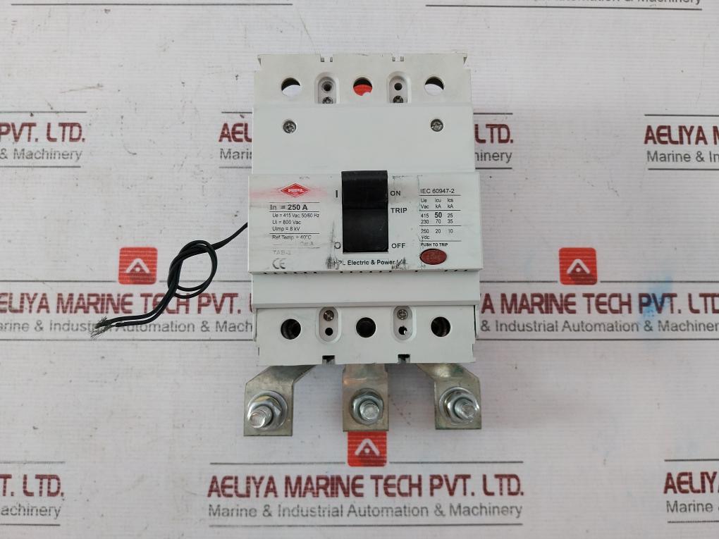 Hpl Tab-2 Moulded Case Circuit Breaker 250A 50/60 Hz 800 Vac 01900738