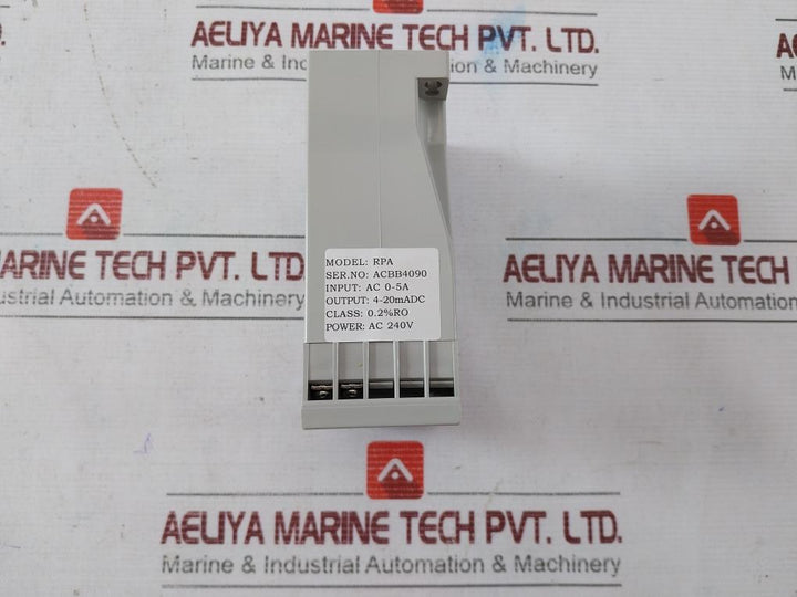 Hsiang Cheng Rpa Ac Current Transducer Ac0-5A 4-20Ma Dc Ac240V Ba162010