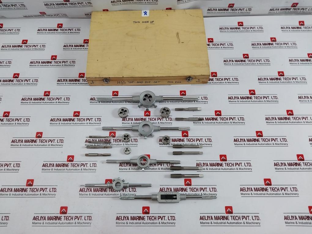 Hss Tap-and Die Set (Incomplete) 3/16-24 5/16-18 3/8-16 7/16-14 1/4-20 5/16-18