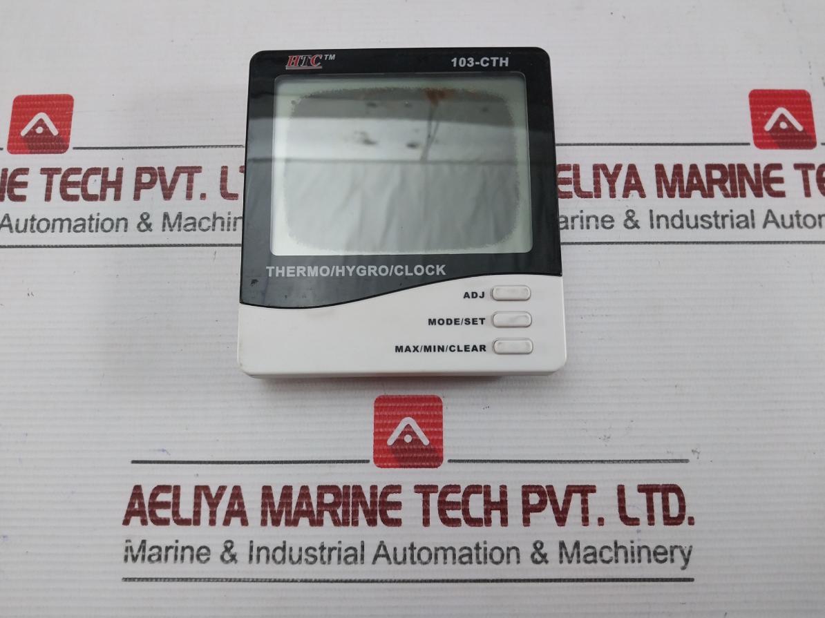 Htc Thermo Hygrometer With Clock 103-cth