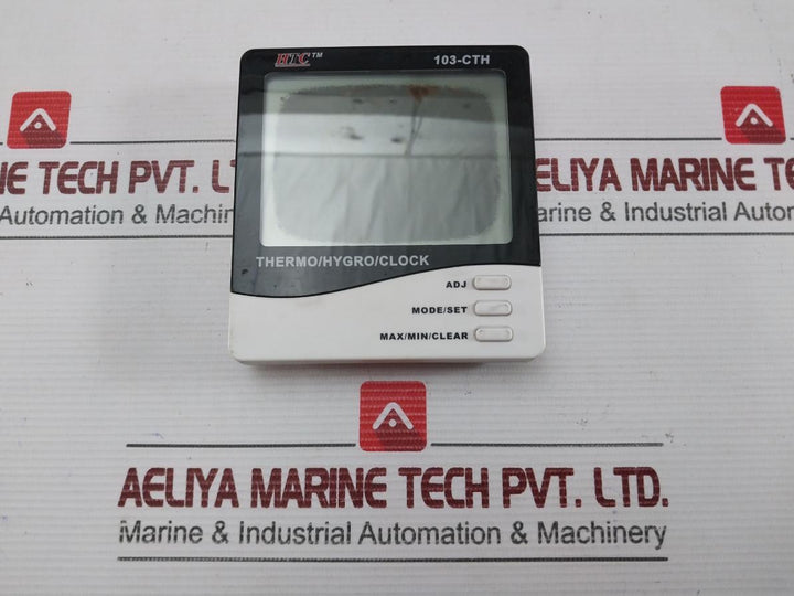 Htc Thermo Hygrometer With Clock 103-cth