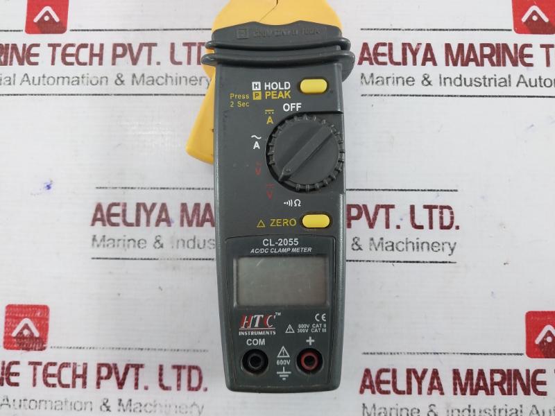 Htc Cl-2055 Ac/Dc Clamp Meter Digit Lcd Display Iec 61010 600V Cat Ii 100A