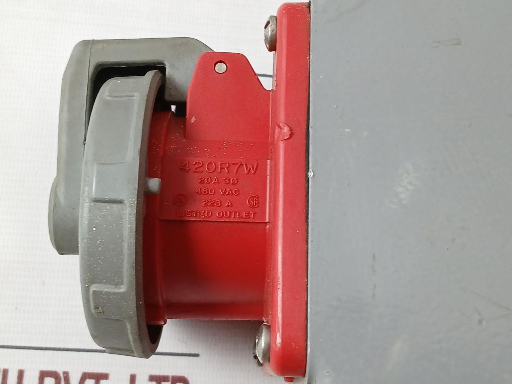 Hubbell 420R7W Pin And Sleeve Receptacle 480Vac