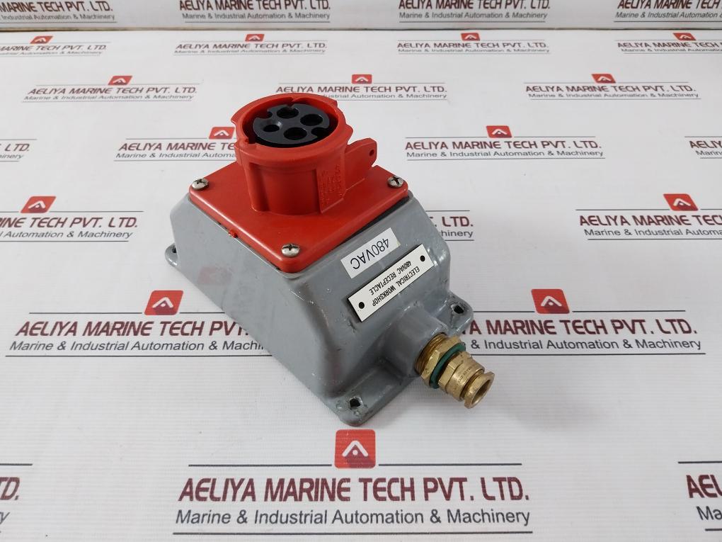 Hubbell 420R7W Pin &  Sleeve Iec Receptacle Device 480Vac 223A