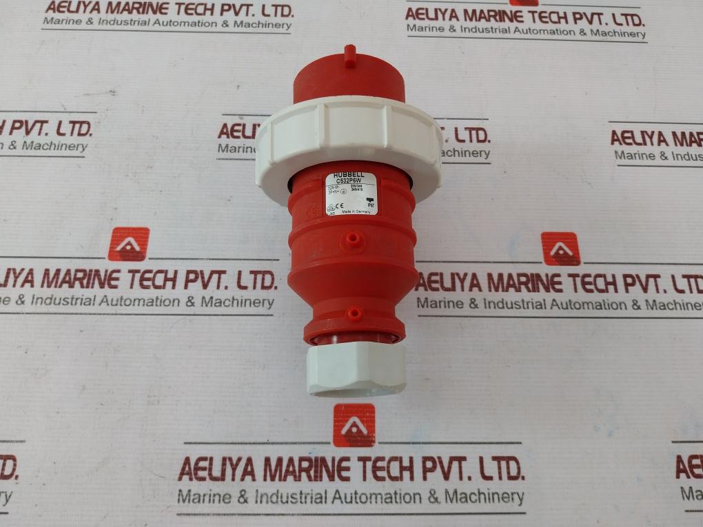 Hubbell C532P6W Pin And Sleeve Plug 32A-6H 200/346 240/415 Ip67