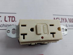 Hubbell Gf20Il Circuit Guard Ground Fault Duplex Ivory 2 Pole 20 Amp 125V 60Hz
