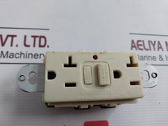 Hubbell Gf20Il Circuit Guard Ground Fault Duplex Ivory 2 Pole 20 Amp 125V 60Hz