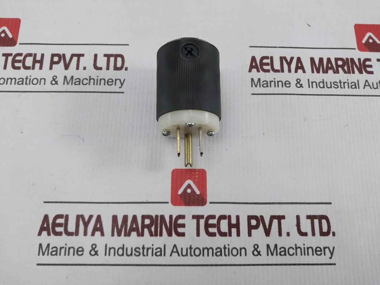 Hubbell Hbl5266C Vari-size Cord Grip Plug Insulgrip 2 Pole 3 Wire Grounding